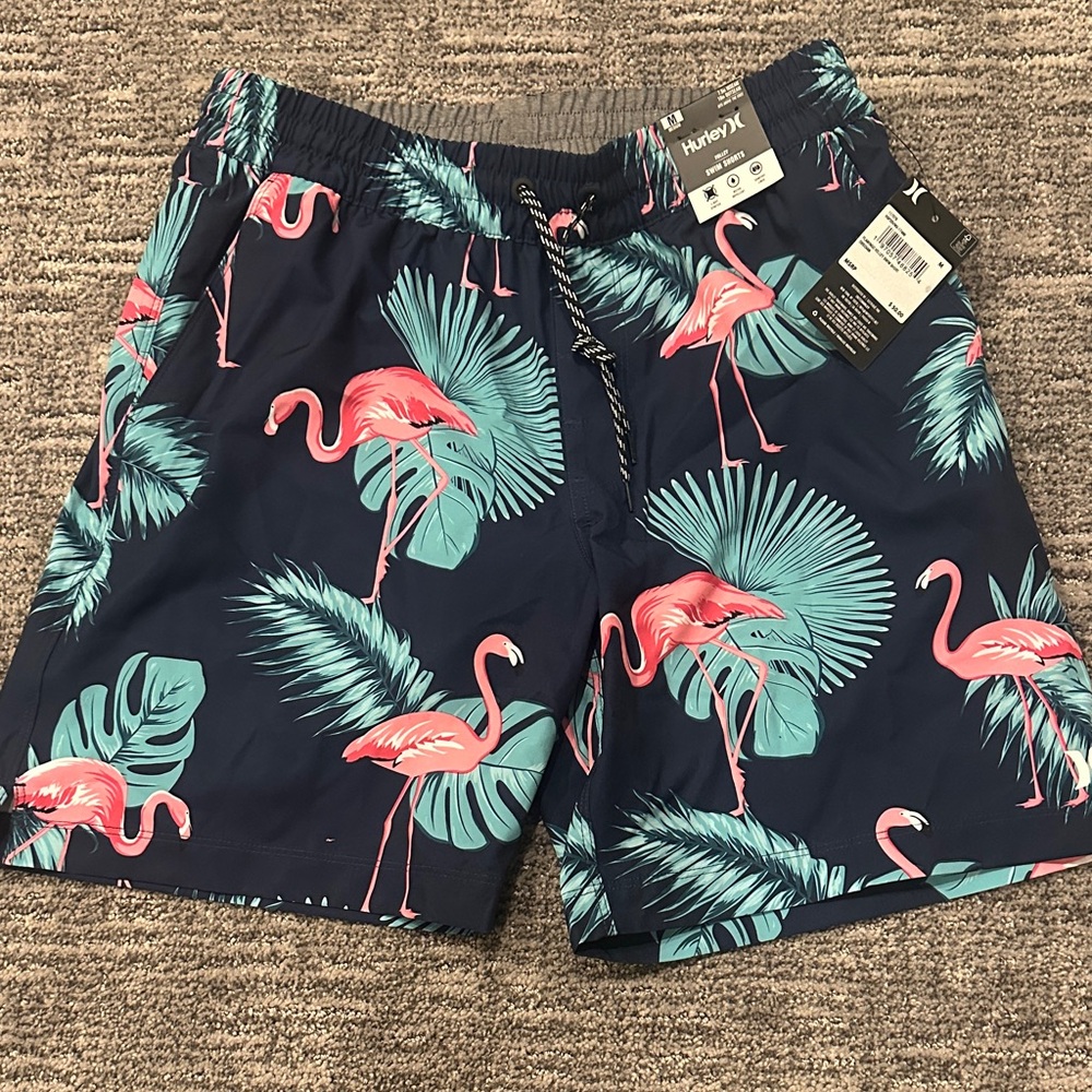 🦩🌴 Hurley Flamingo Volley Swim Short NWT